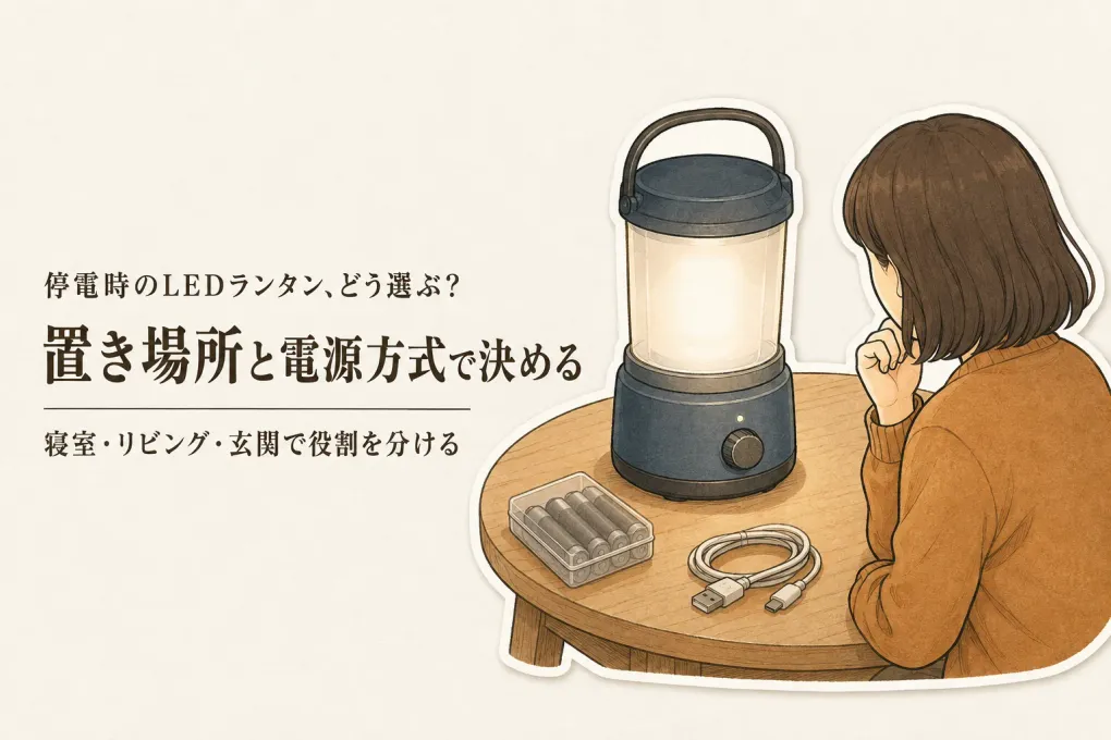 停電時のLEDランタンおすすめ6選｜レビュー数順に電源方式と置き場所を比較