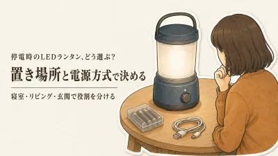停電時のLEDランタンおすすめ6選｜レビュー数順に電源方式と置き場所を比較