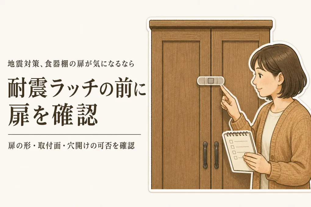 食器棚の耐震ラッチは必要？新生活で扉ロックを付ける前に確認したいこと