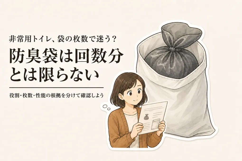 非常用トイレの防臭袋の違いは？枚数・役割・性能表示の見分け方