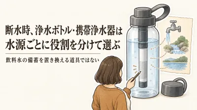 楽天でレビュー数が多い浄水ボトル・携帯浄水器を比較｜断水時に持ち出すならどれ？